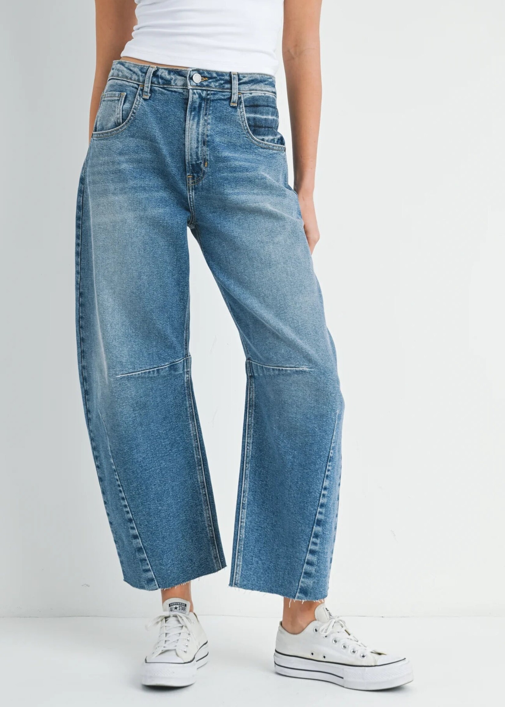 Barrel Jean with Seams