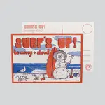 Surf's Up Be Merry & Shred! - Postcard