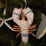 Creative Co Op Lobster Ornament with Rope Detail