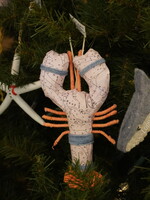 Creative Co Op Lobster Ornament with Rope Detail