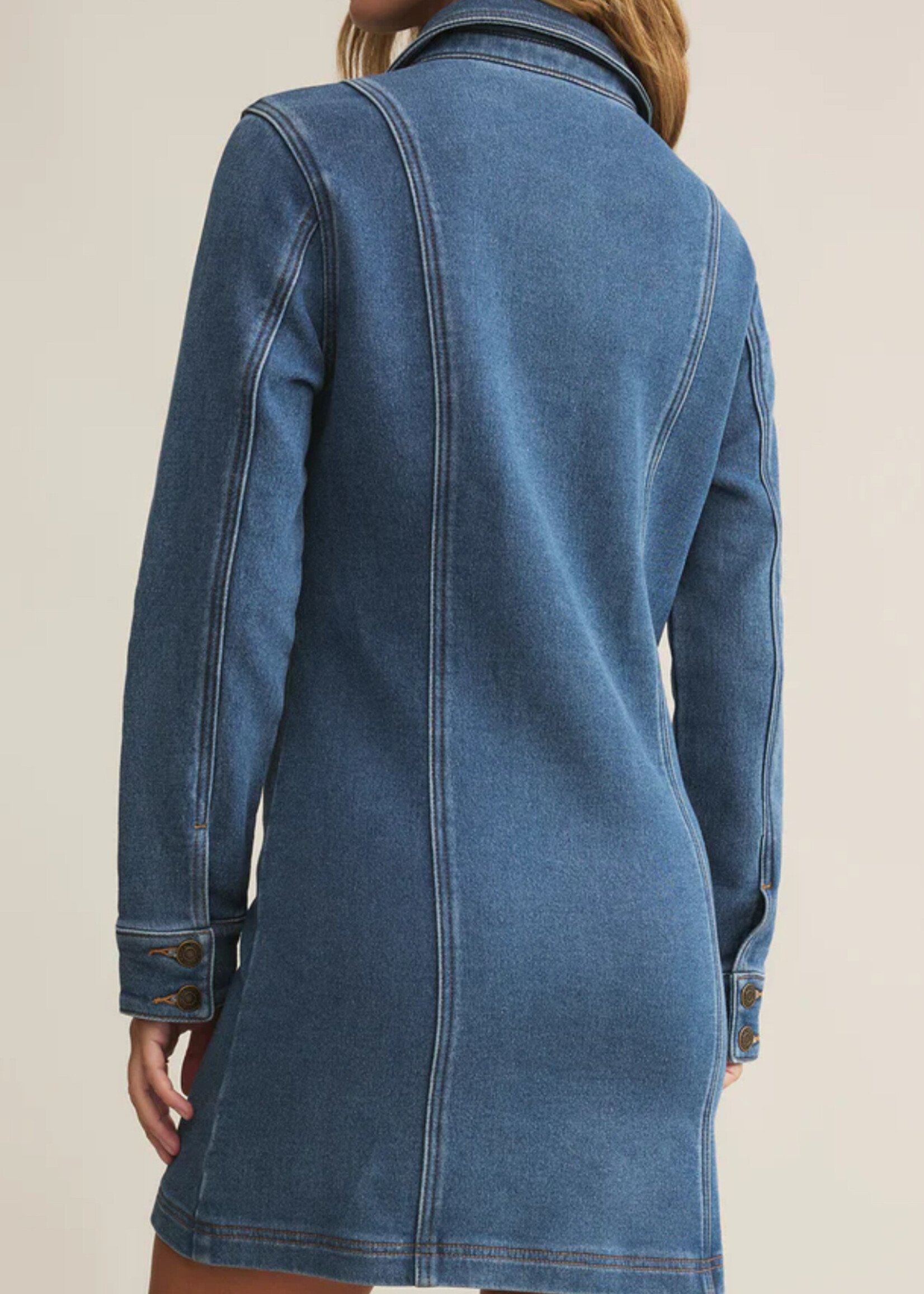 Z Supply Candice Knit Denim Dress
