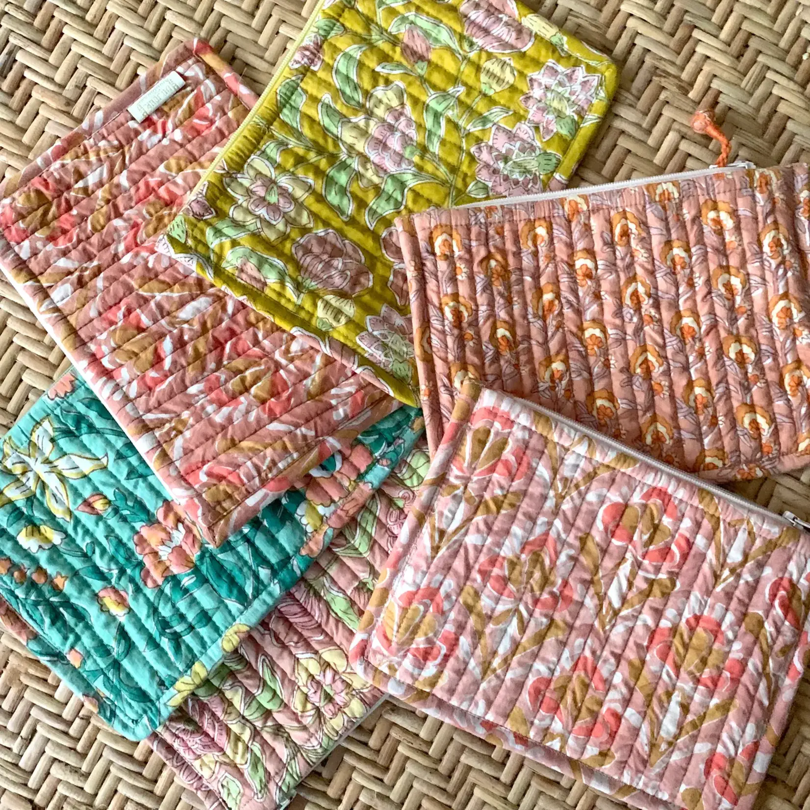 Bonheur du Jour Quilted Small Pouch