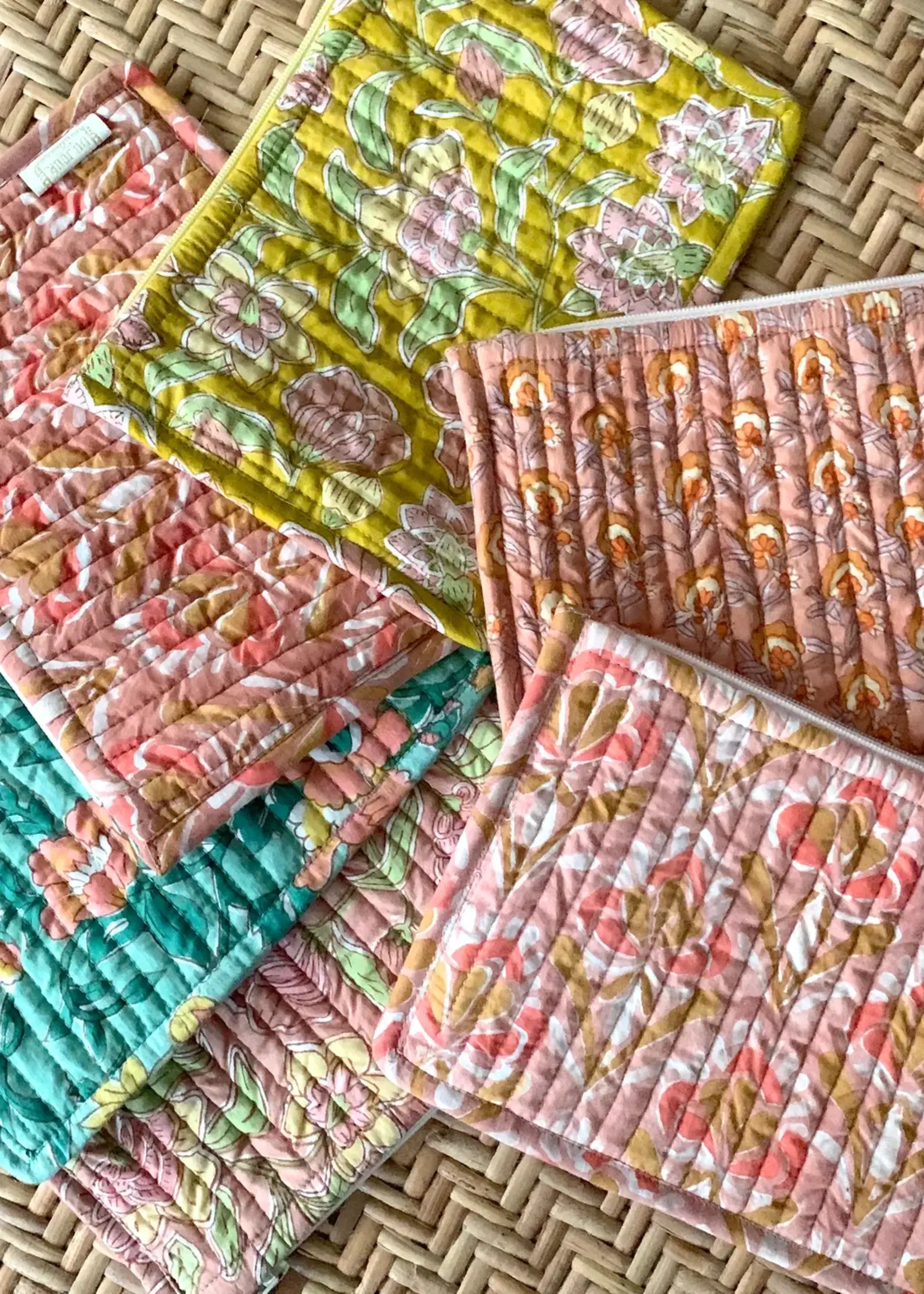 Bonheur du Jour Quilted Small Pouch