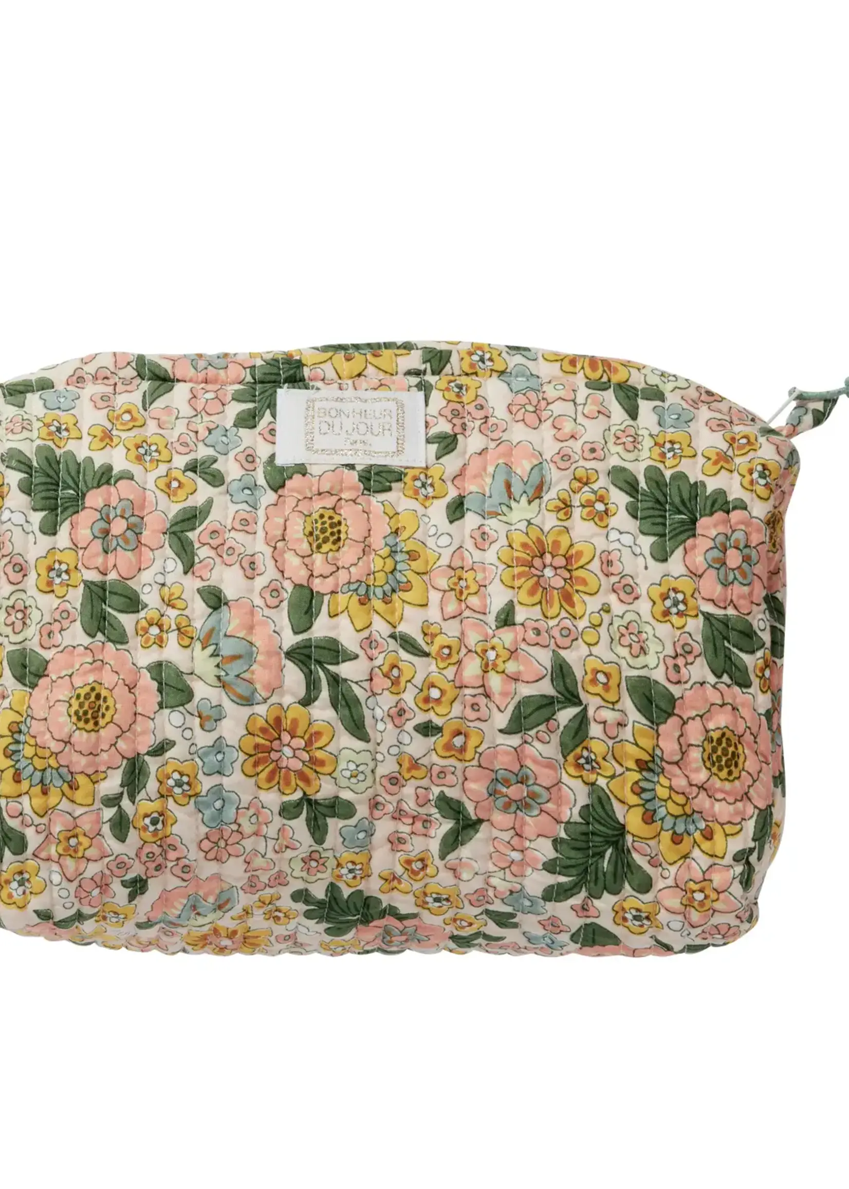 Bonheur du Jour Pouch Printed with Indian Flowers