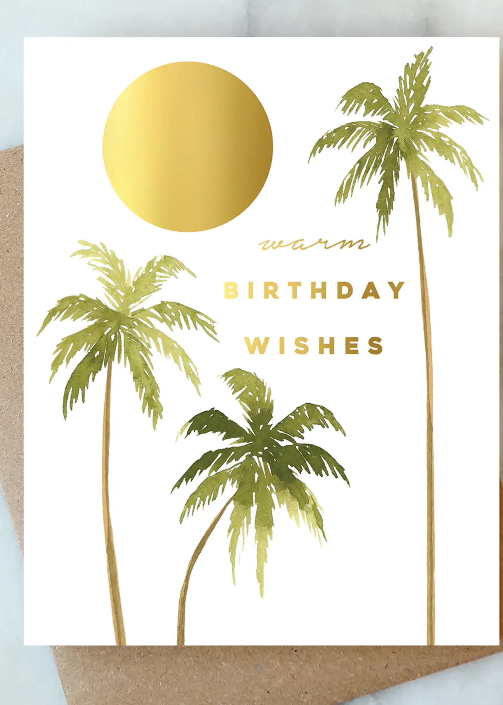 Golden Sun Birthday Card