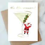 Santa Martini Holiday Card | Christmas Holidaycard