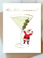 Santa Martini Holiday Card | Christmas Holidaycard