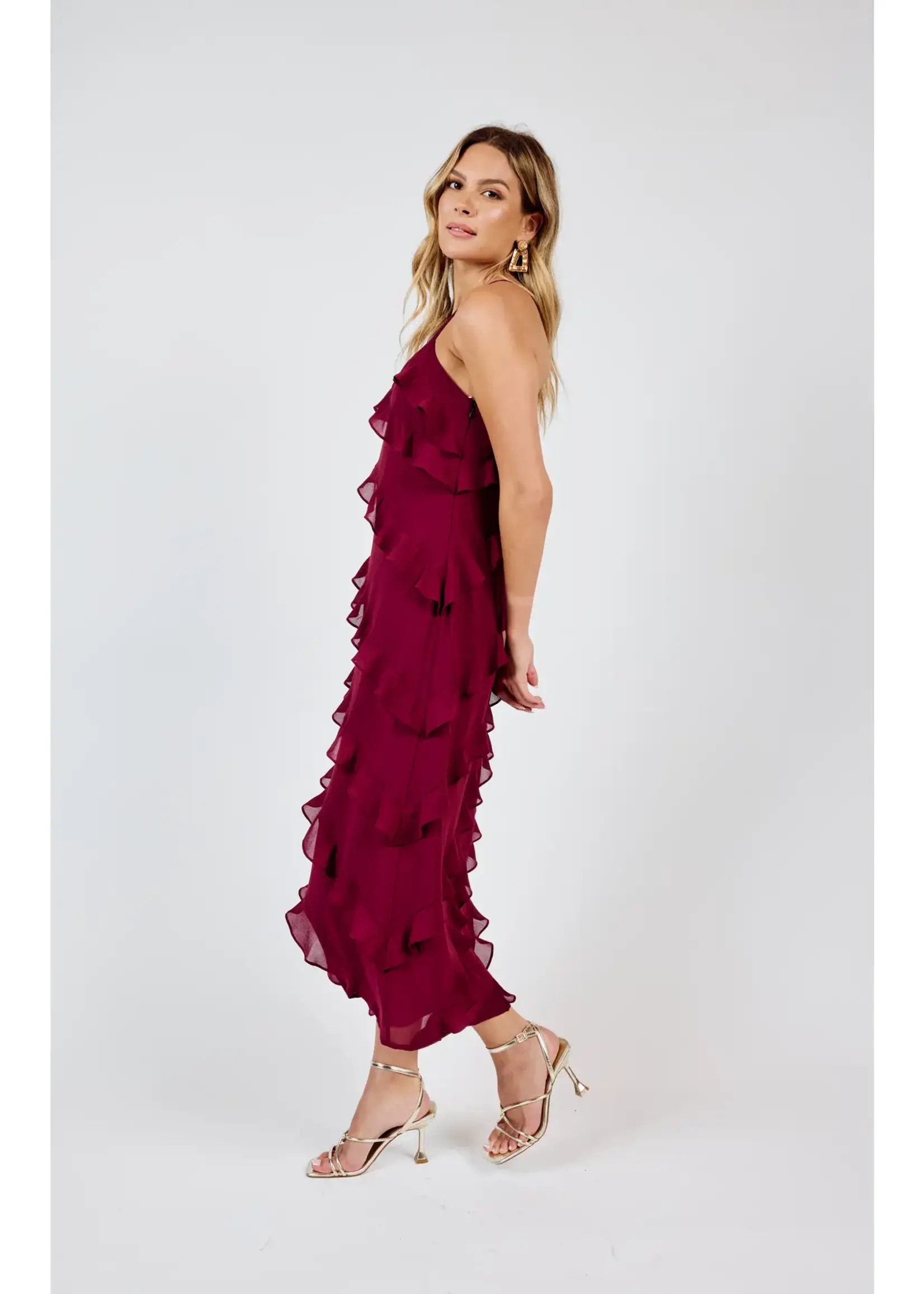 Sadie & Sage All Invited Ruffle Dress