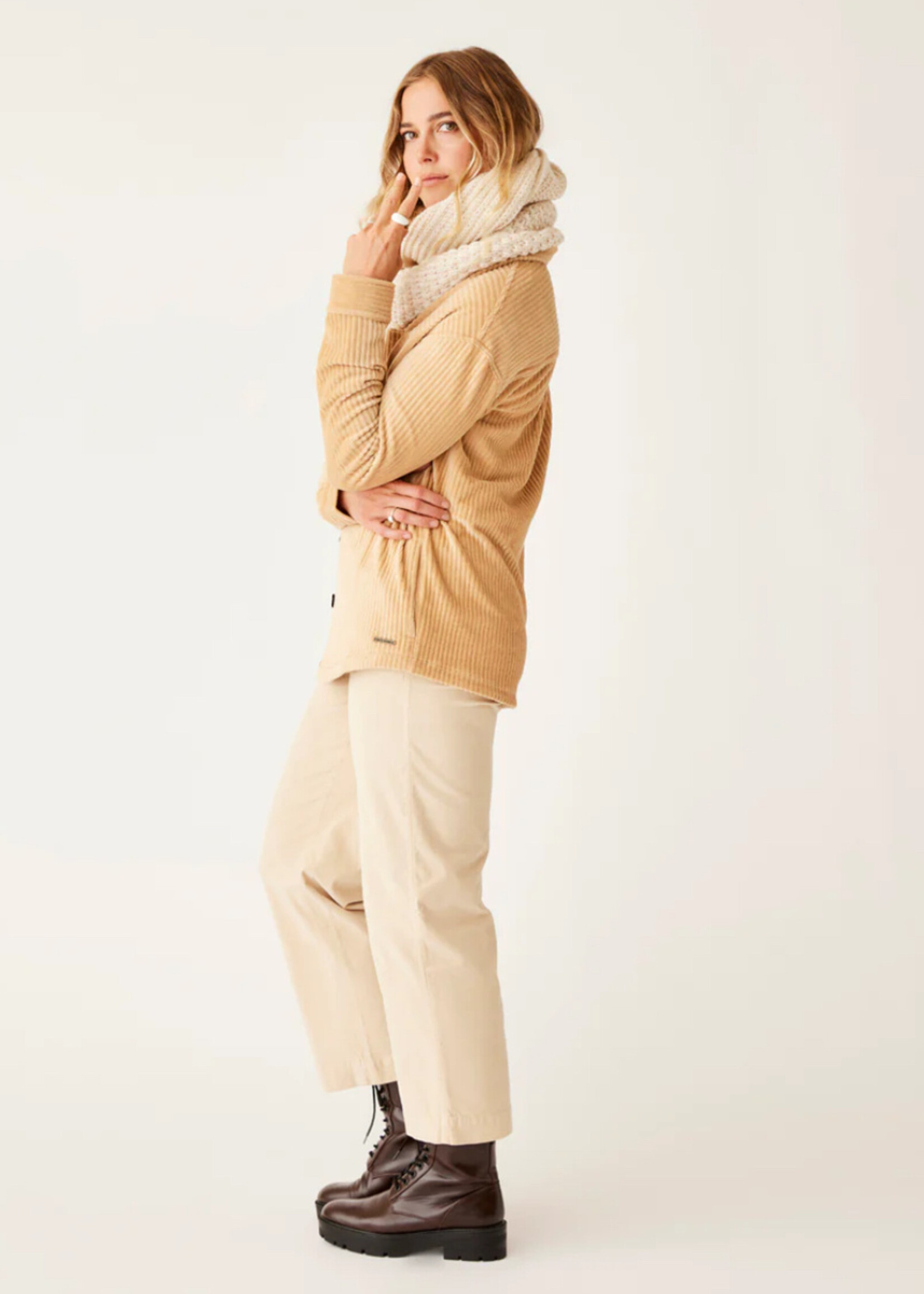 Hudson Stretch Cord Shacket