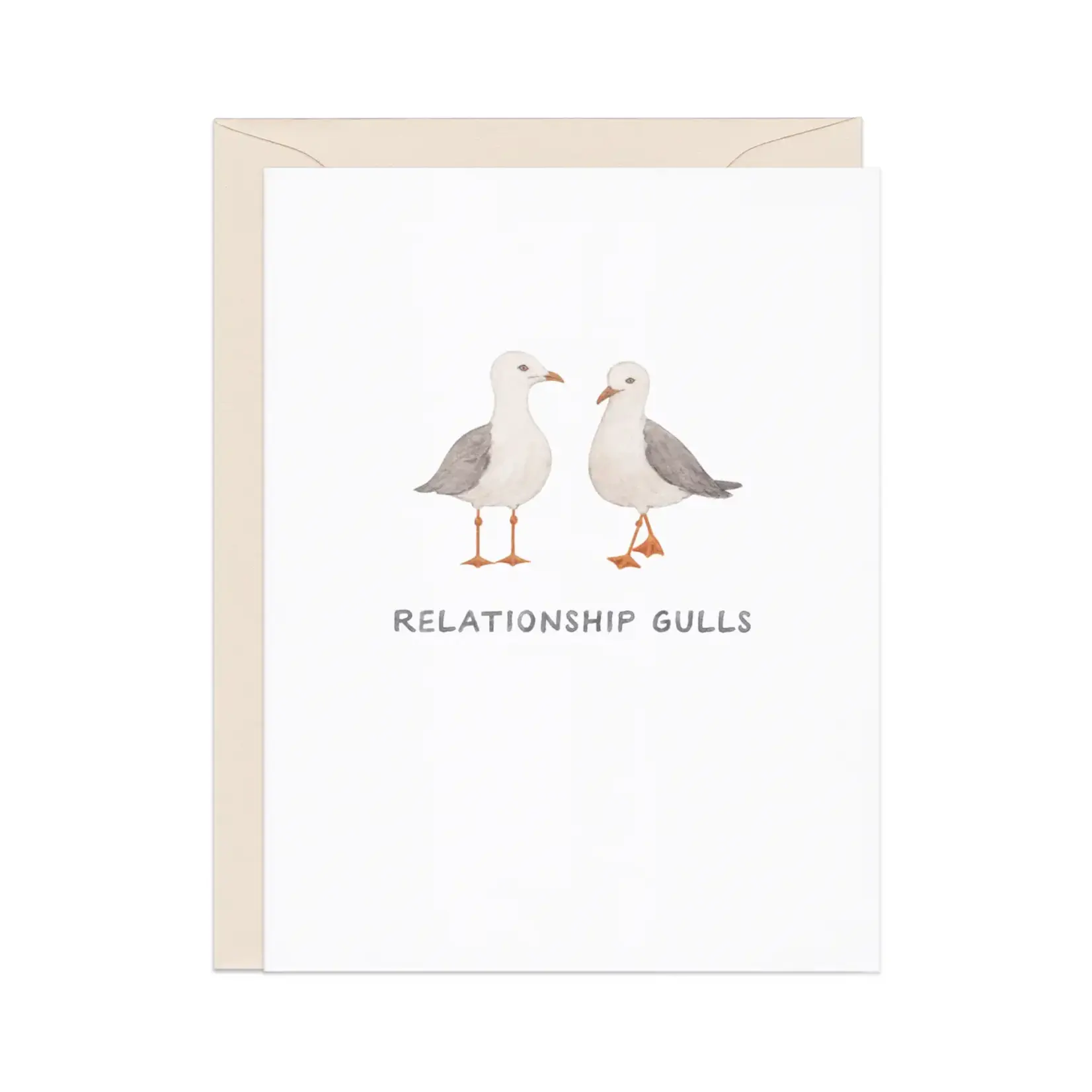 Relationship Gulls — Funny Animal Love / Anniversary Card