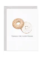 Everything Bagel — Food Pun Thank You Card