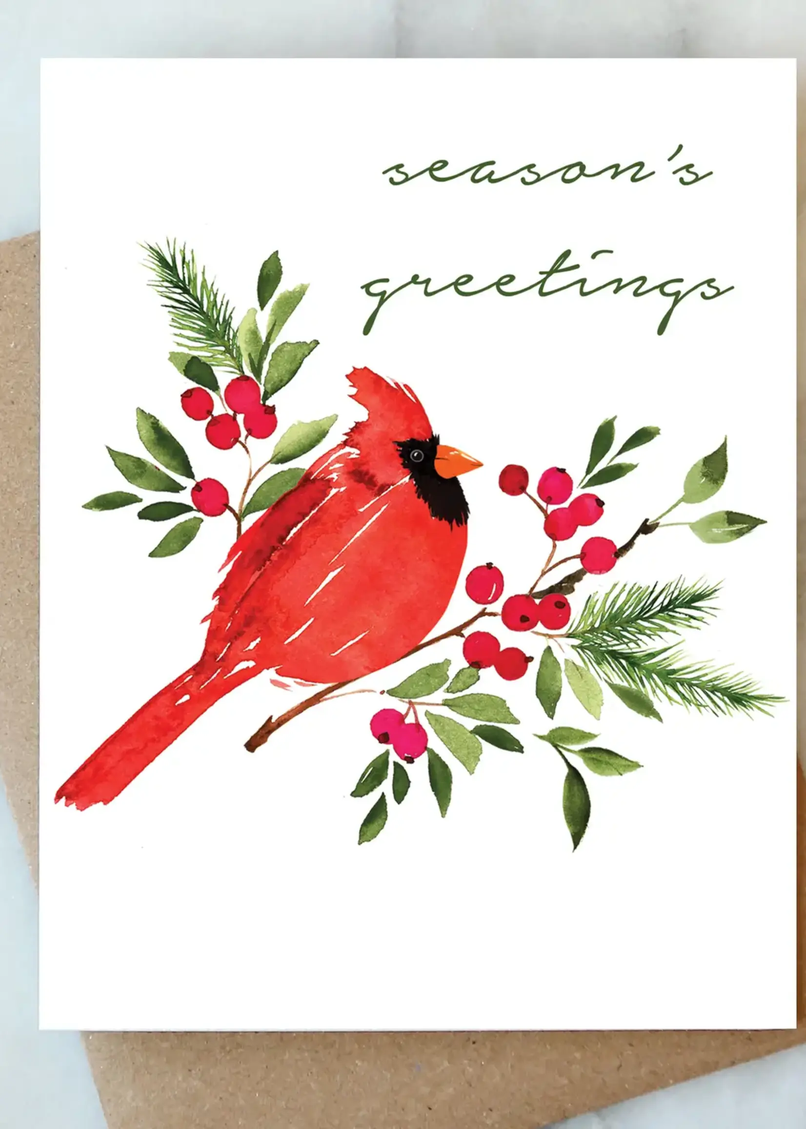 Cardinal Holiday Greeting Card | Christmas Holiday Card