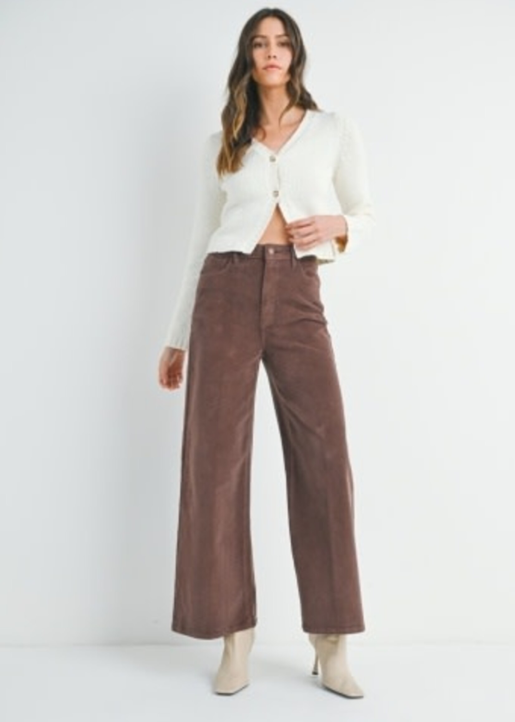 Just Black Denim Wide Leg Corduroy