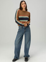 Brixton Racing Stripe Crew Sweater