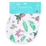 Little Hometown Florida Baby (Floral) Burp/Bib Combo