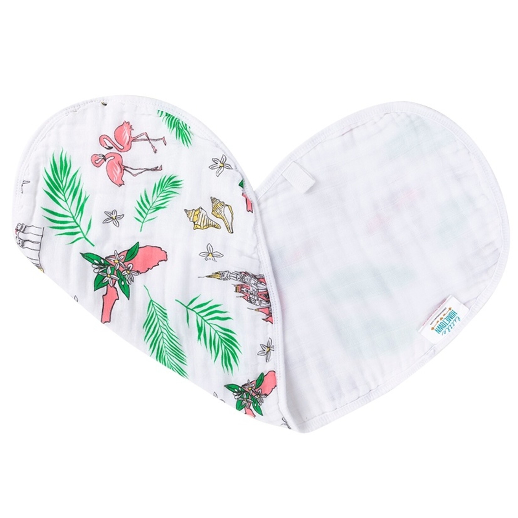 Little Hometown Florida Baby (Floral) Burp/Bib Combo