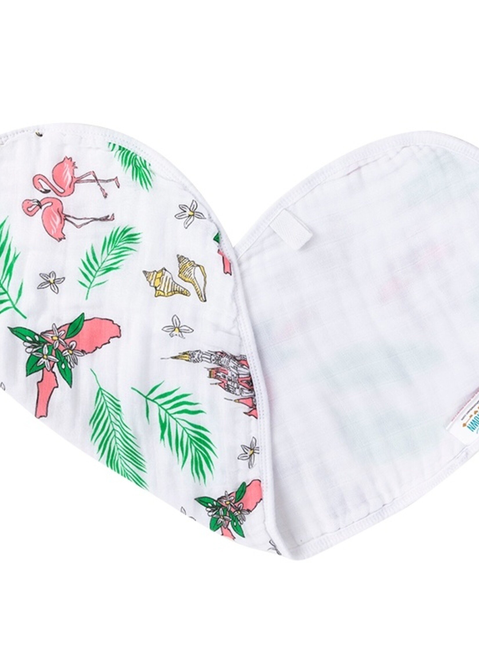 Little Hometown Florida Baby (Floral) Burp/Bib Combo