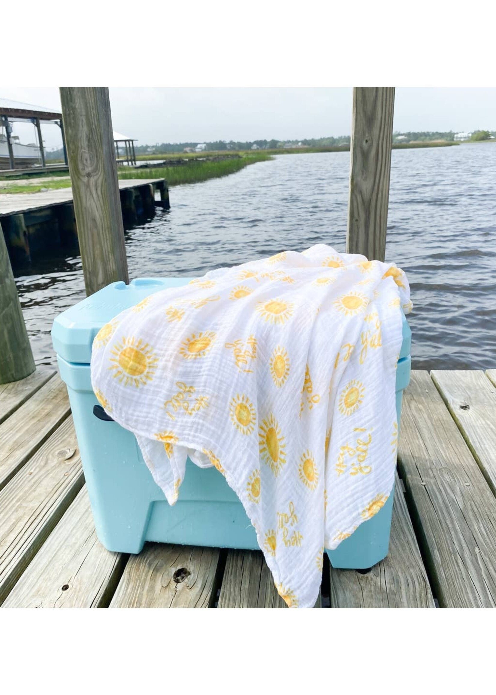 Little Hometown Hey Y’All Swaddle Blanket (Unisex)