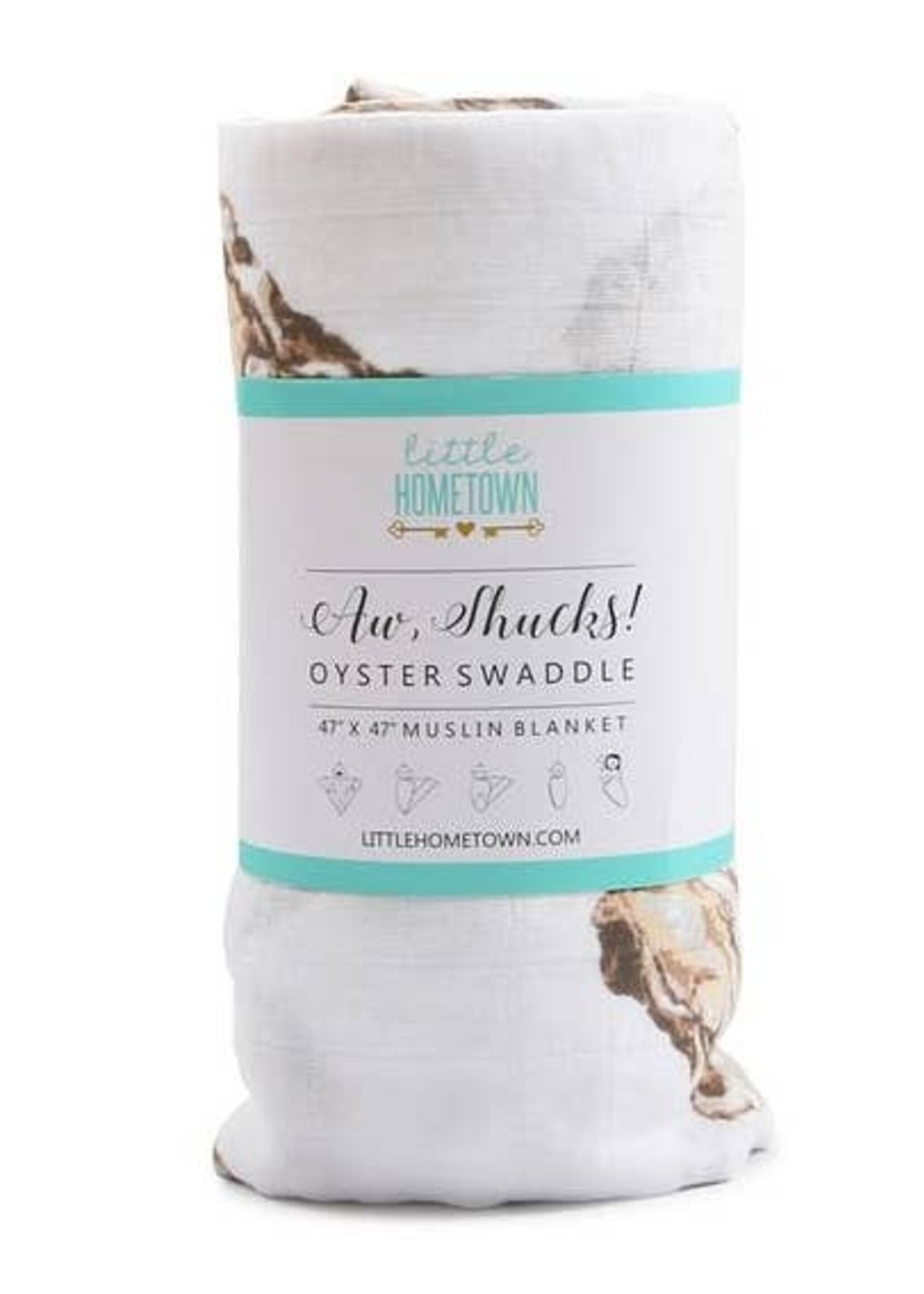 Little Hometown Oyster Swaddle Blanket (Unisex)