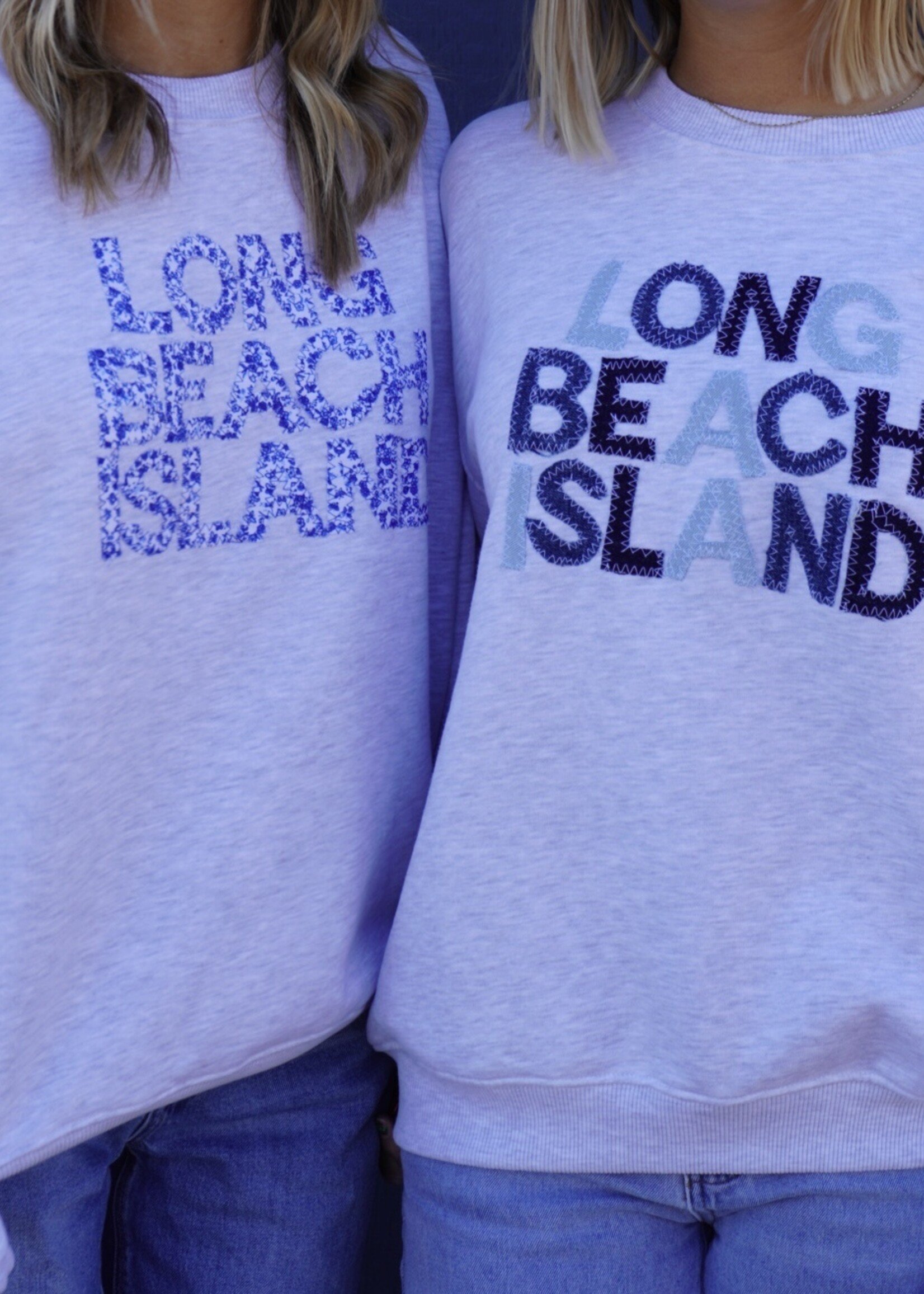 Unemployed Denim Floral Letter Sweatshirt |