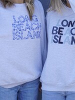 Unemployed Denim Floral Letter Sweatshirt |