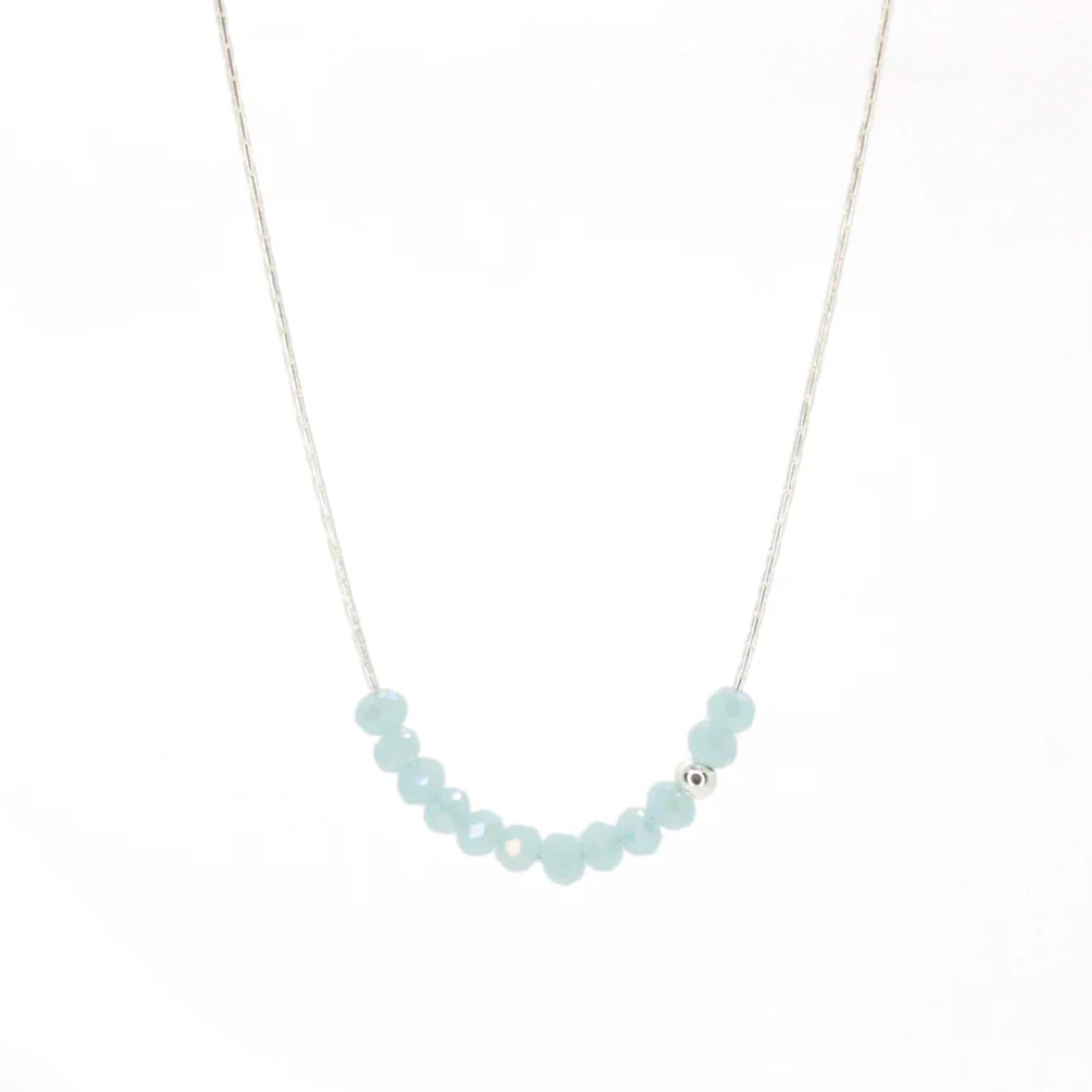 Salty Cali Sprinkle of Sky Necklace Baby Blue