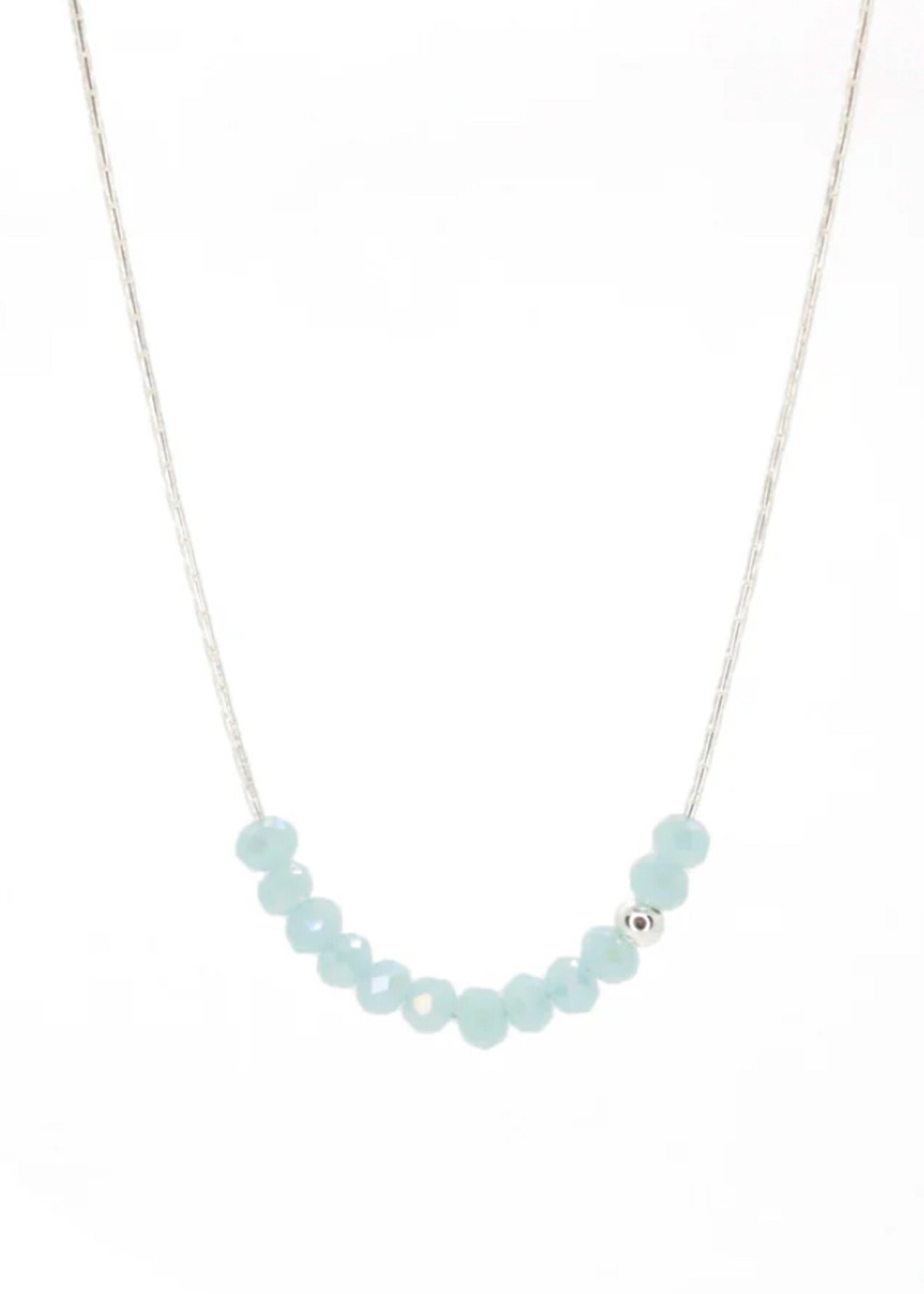 Salty Cali Sprinkle of Sky Necklace Baby Blue