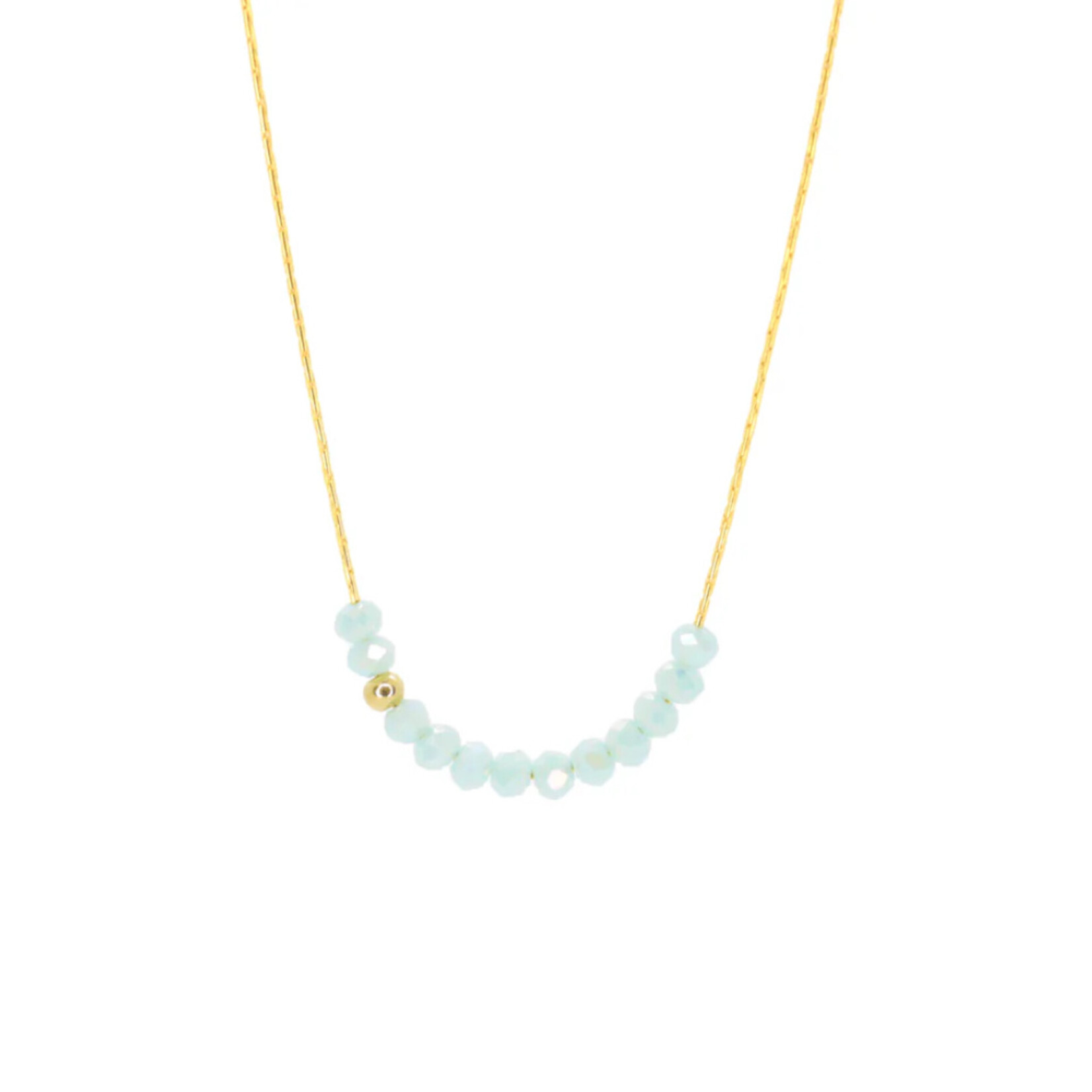 Salty Cali Sprinkle of Sky Necklace Baby Blue
