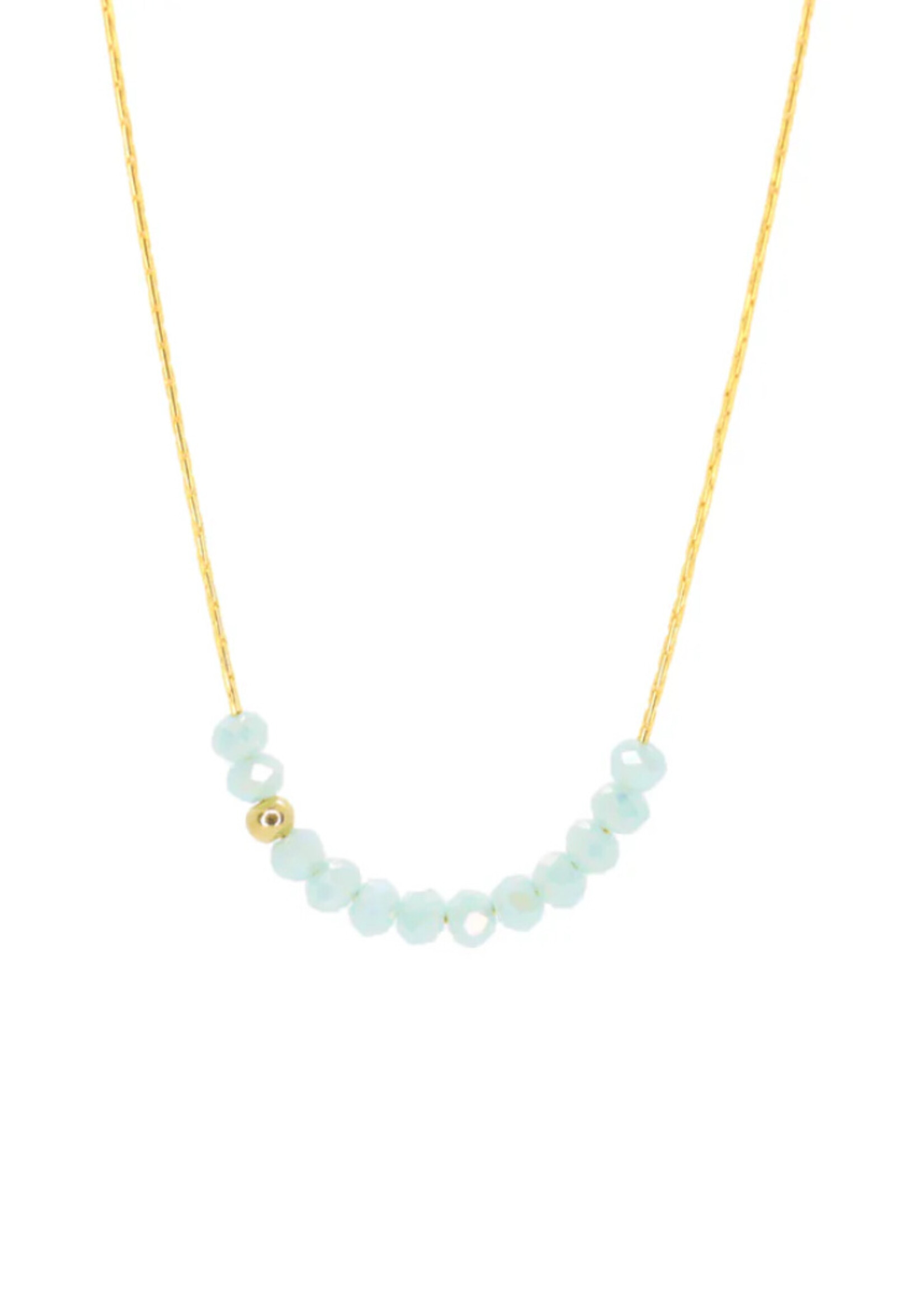 Salty Cali Sprinkle of Sky Necklace Baby Blue