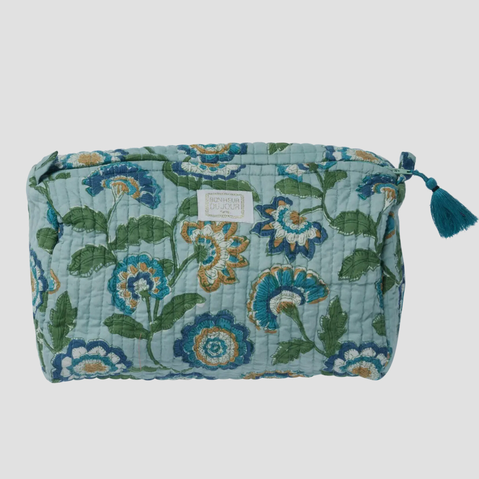 Bonheur du Jour Pouch with Indian Flowers 23x10cm