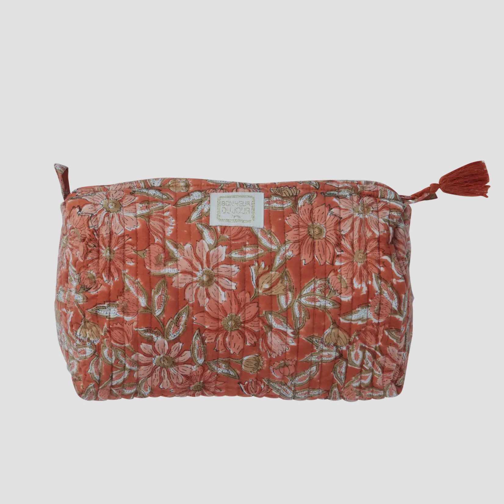 Bonheur du Jour Pouch with Indian Flowers 23x10cm