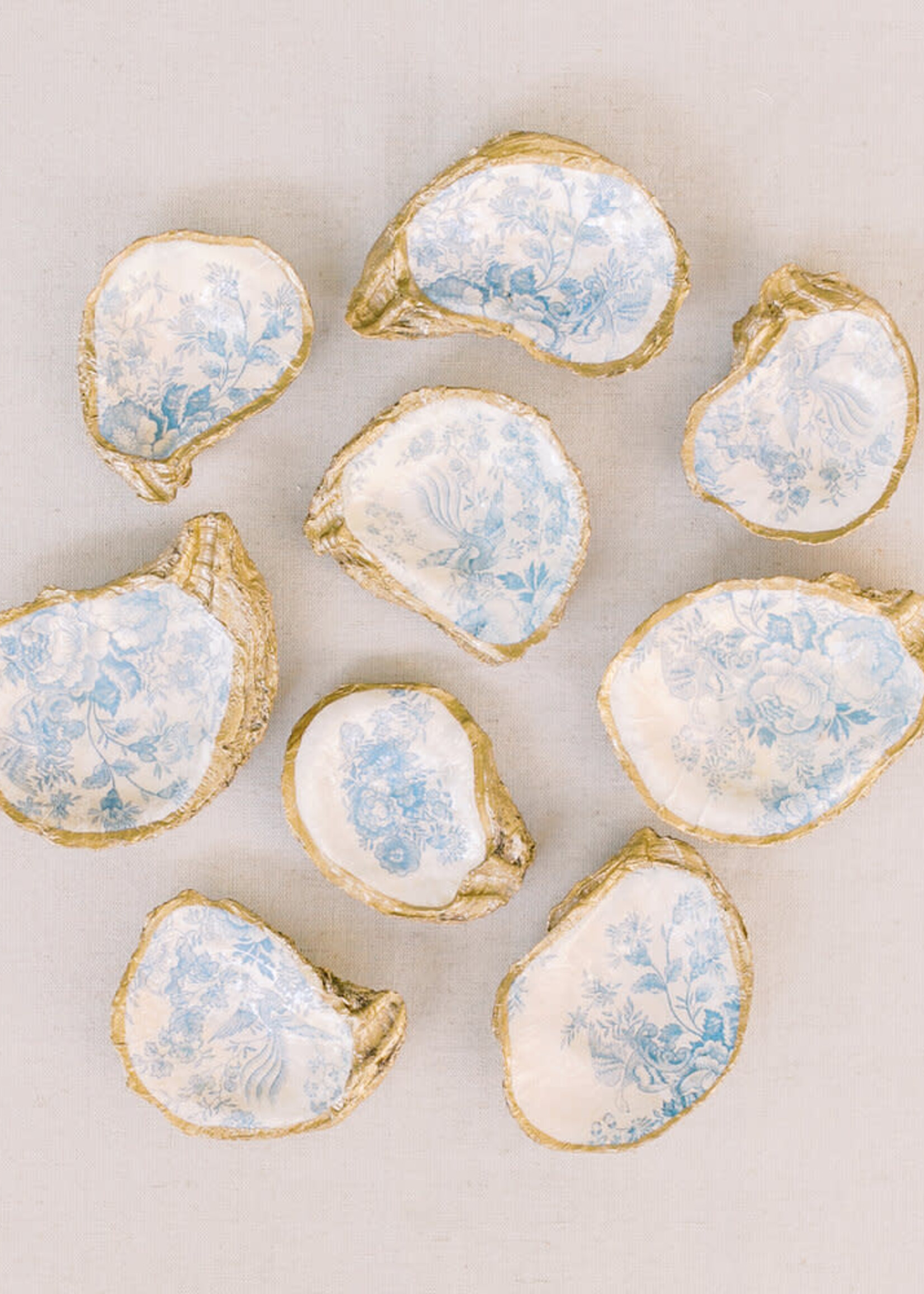 Grit & Grace Decoupage Oyster Jewelry Dish