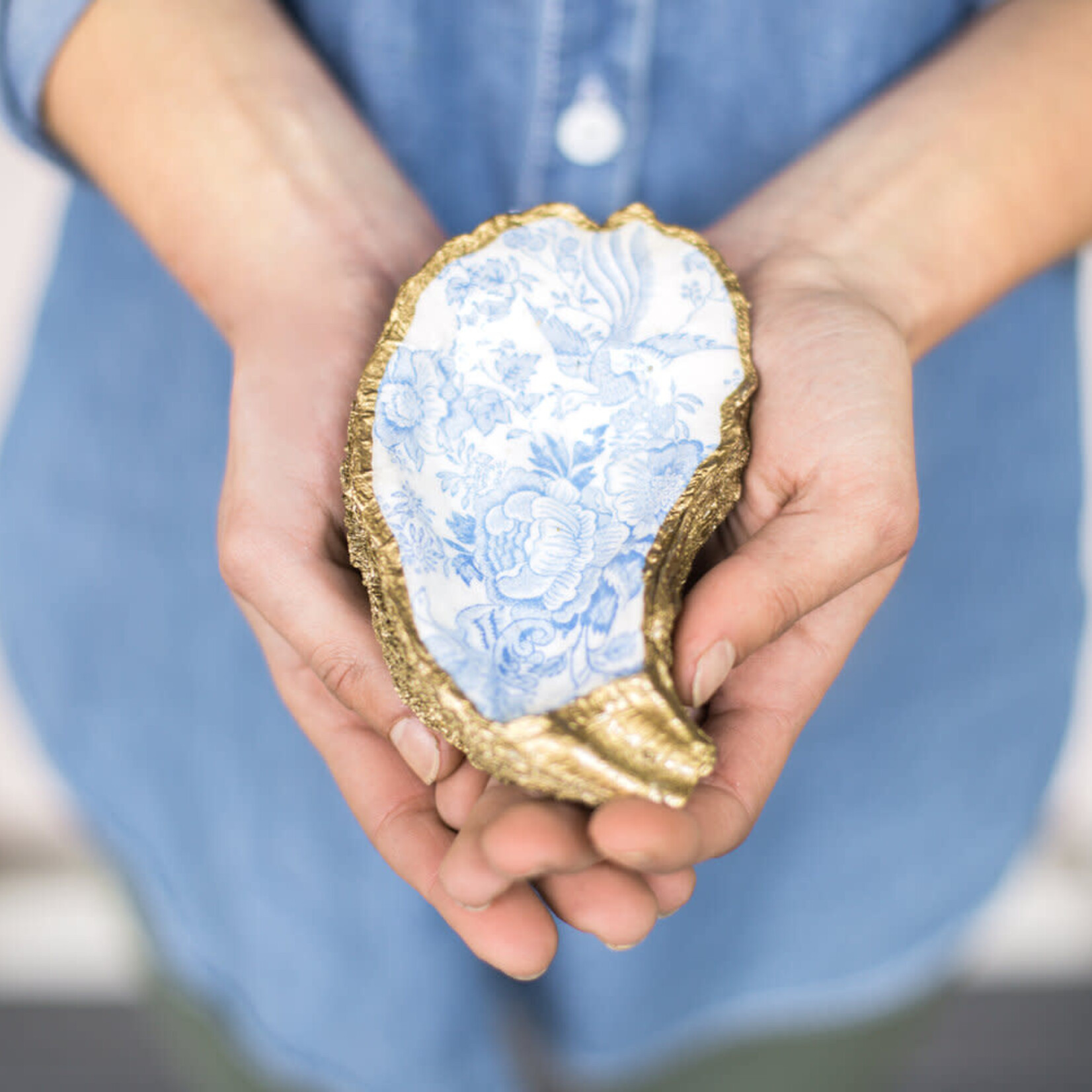 Grit & Grace Decoupage Oyster Jewelry Dish