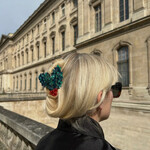 Solar Eclipse Hand-painted Holiday Claw Clip