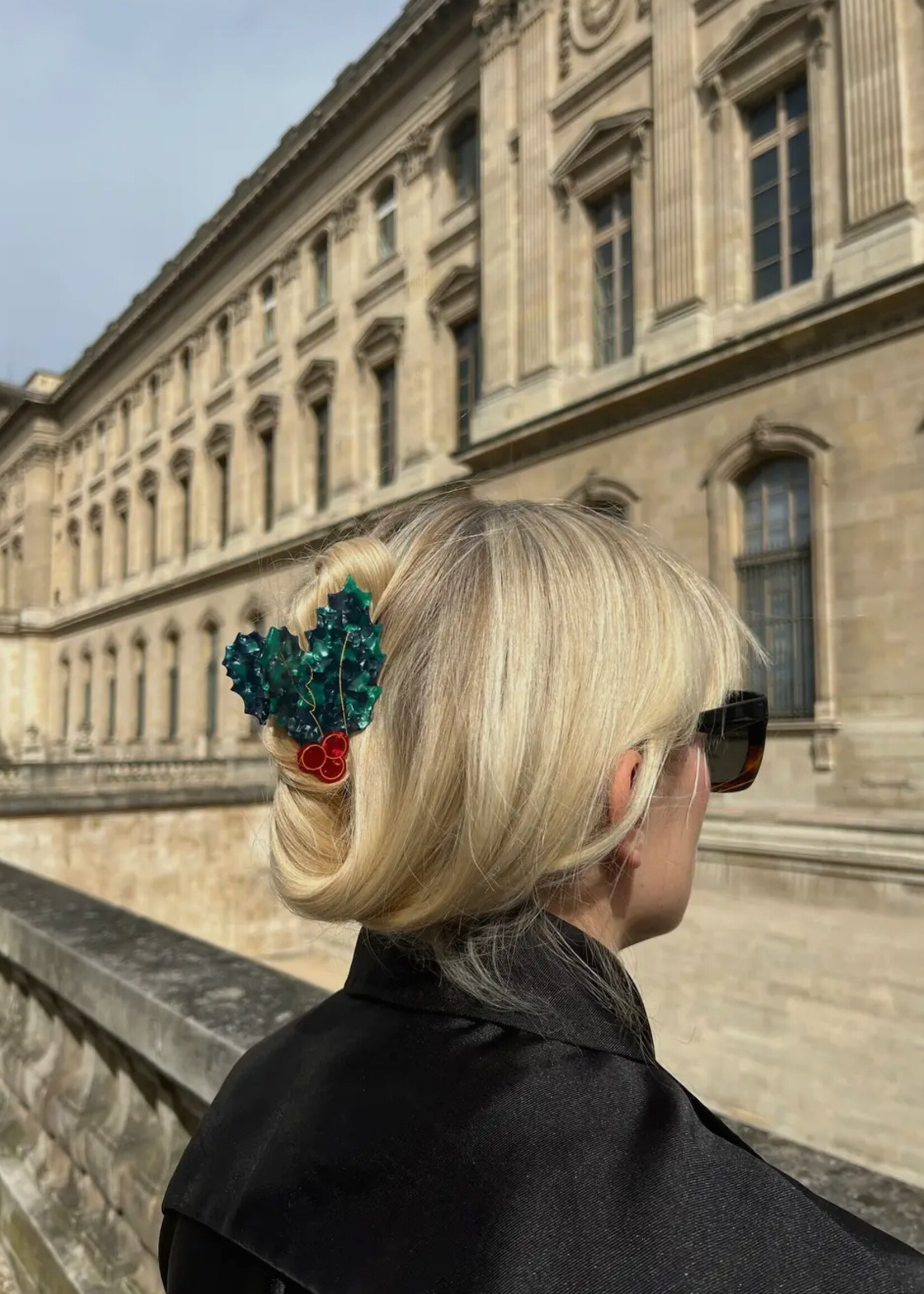 Solar Eclipse Hand-painted Holiday Claw Clip