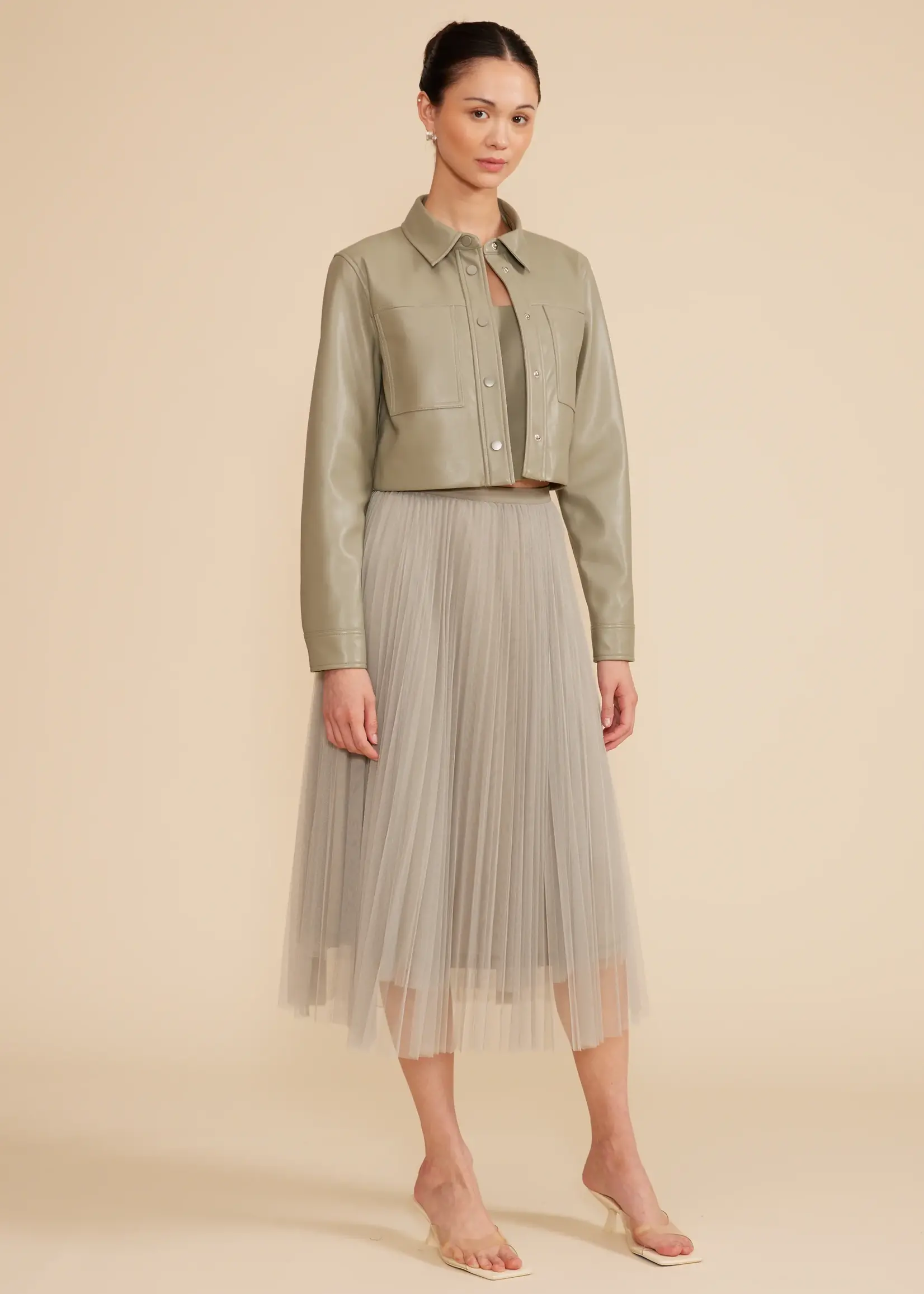 Sharlene Pleated Tulle Skirt