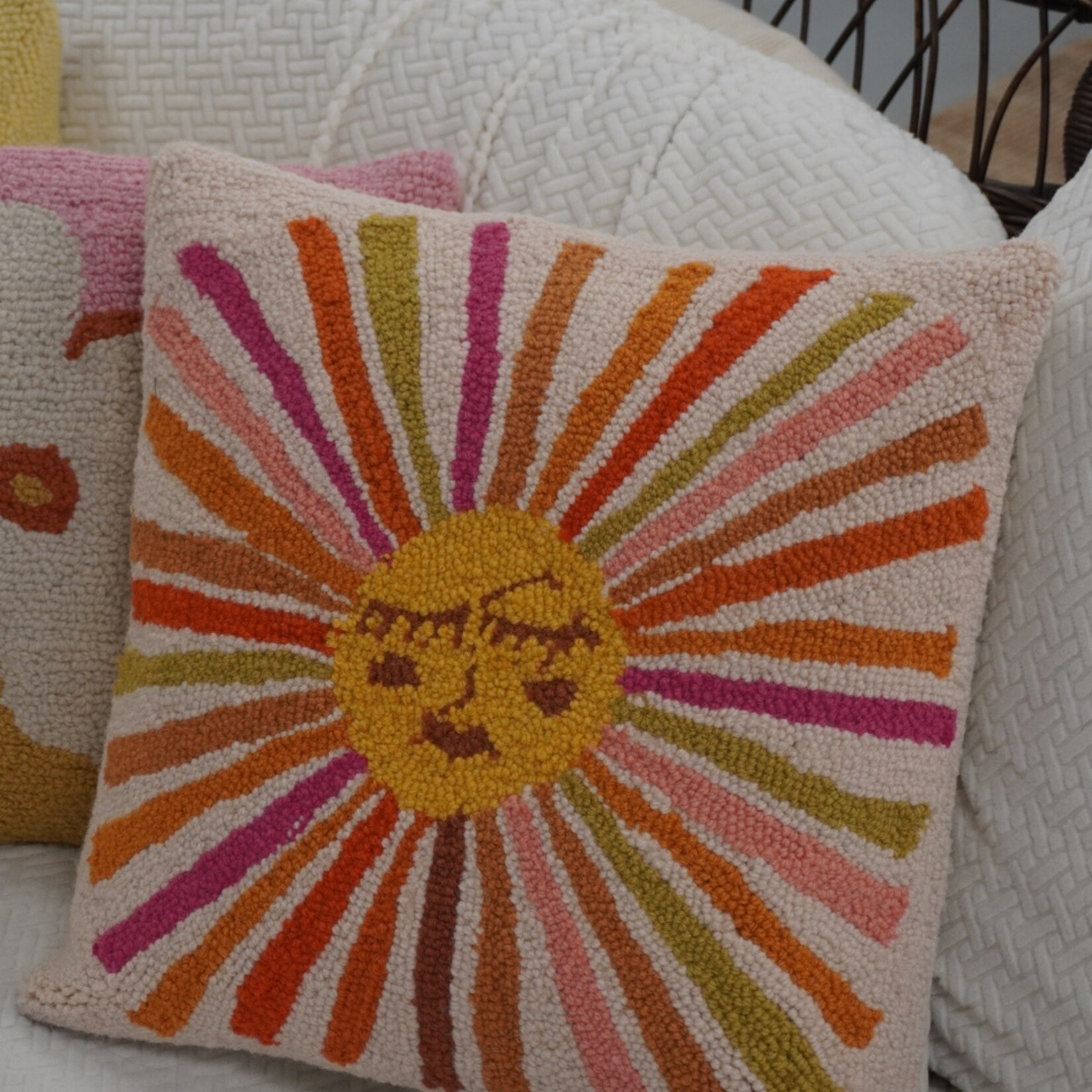 Retro Sunshine Hook Pillow