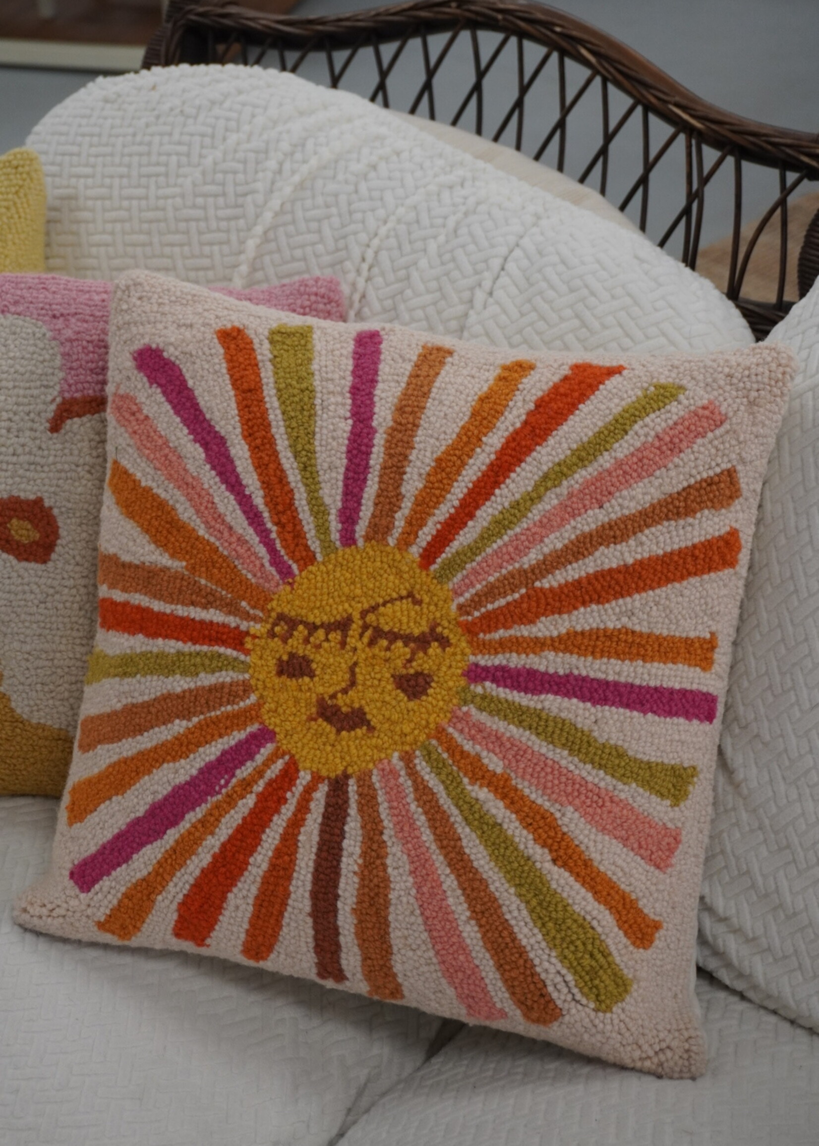 Retro Sunshine Hook Pillow