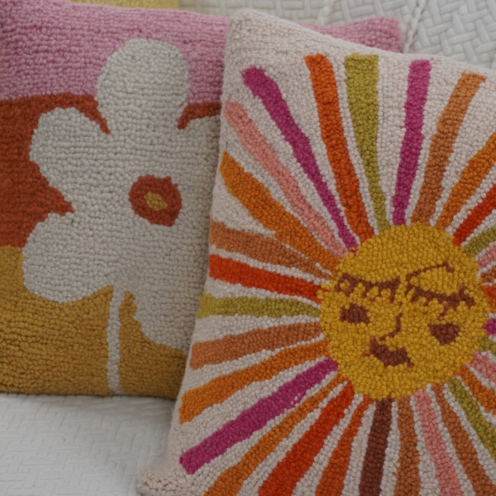 Retro Sunshine Hook Pillow