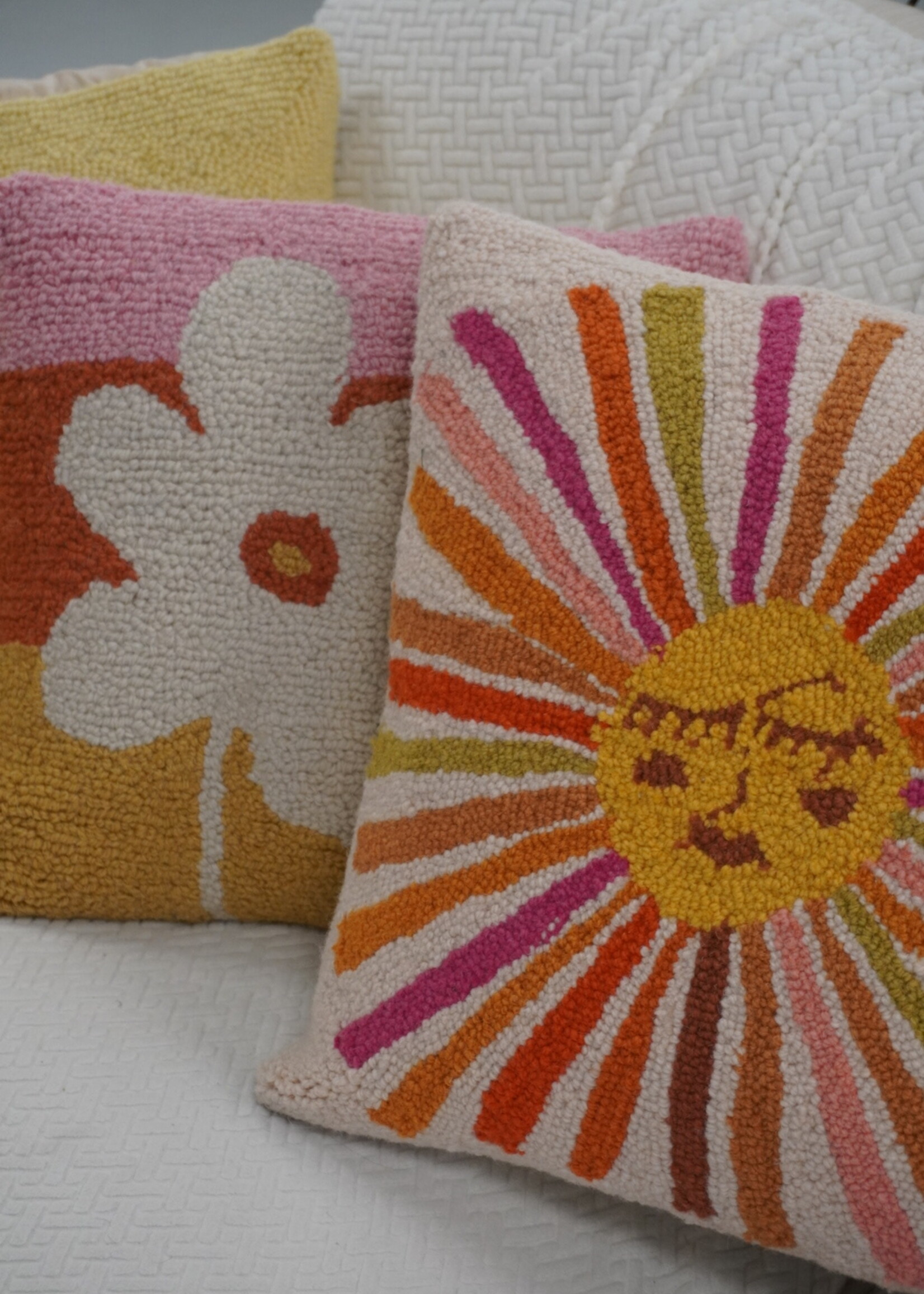 Retro Sunshine Hook Pillow