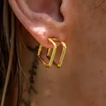 Alco Jewelry Heartbreaker Double Hoops | Gold