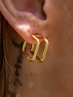 Alco Jewelry Heartbreaker Double Hoops | Gold