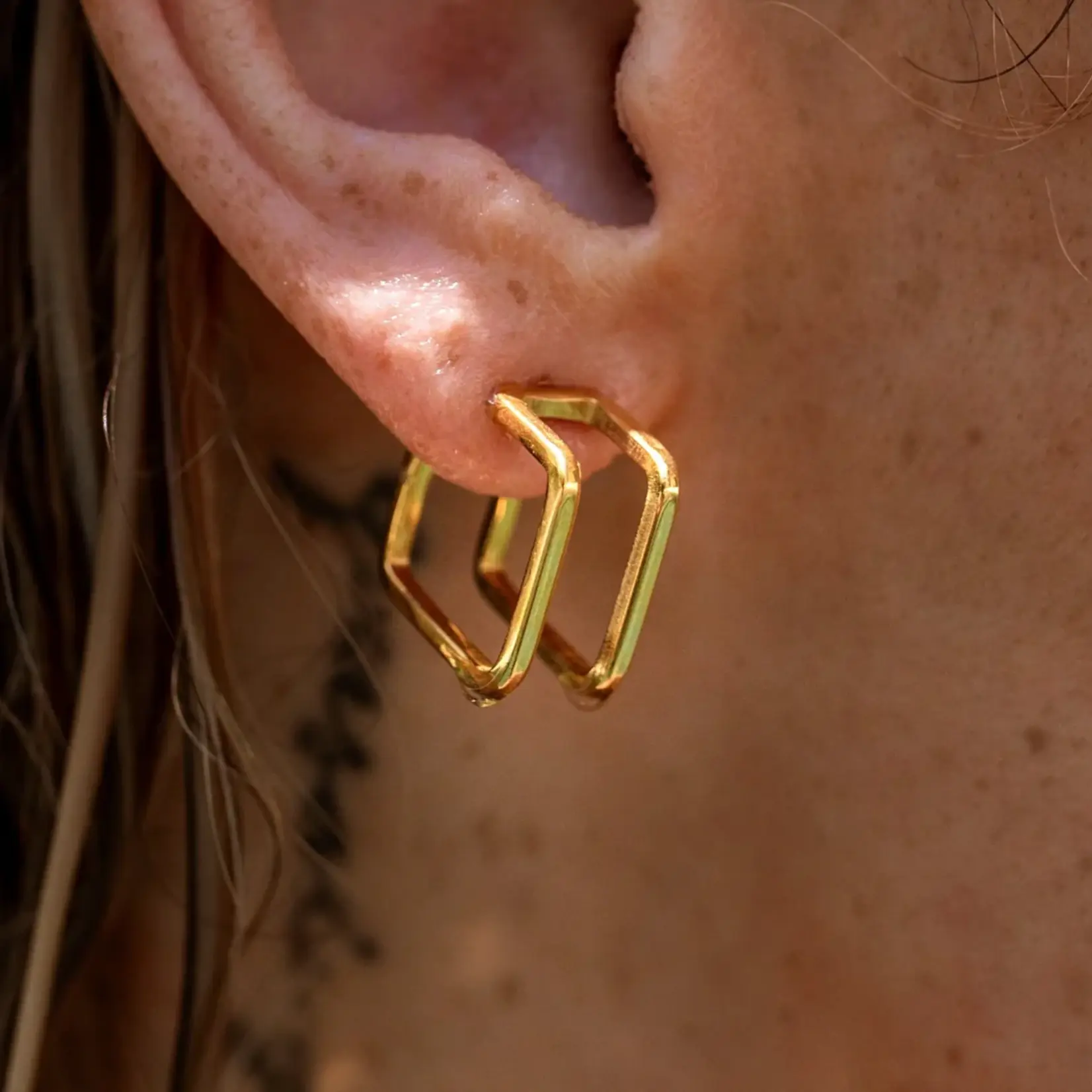 Alco Jewelry Heartbreaker Double Hoops | Gold