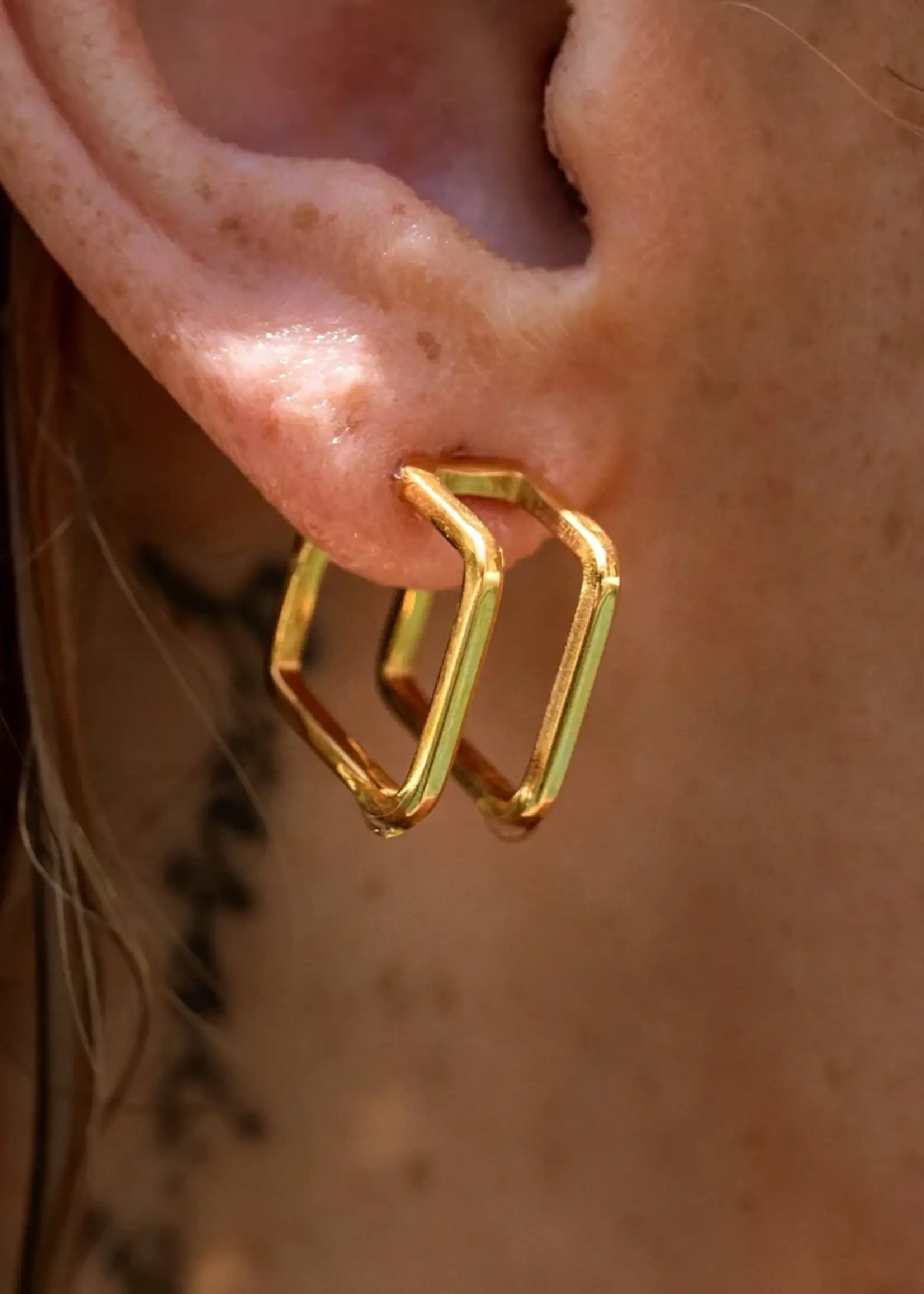 Alco Jewelry Heartbreaker Double Hoops | Gold
