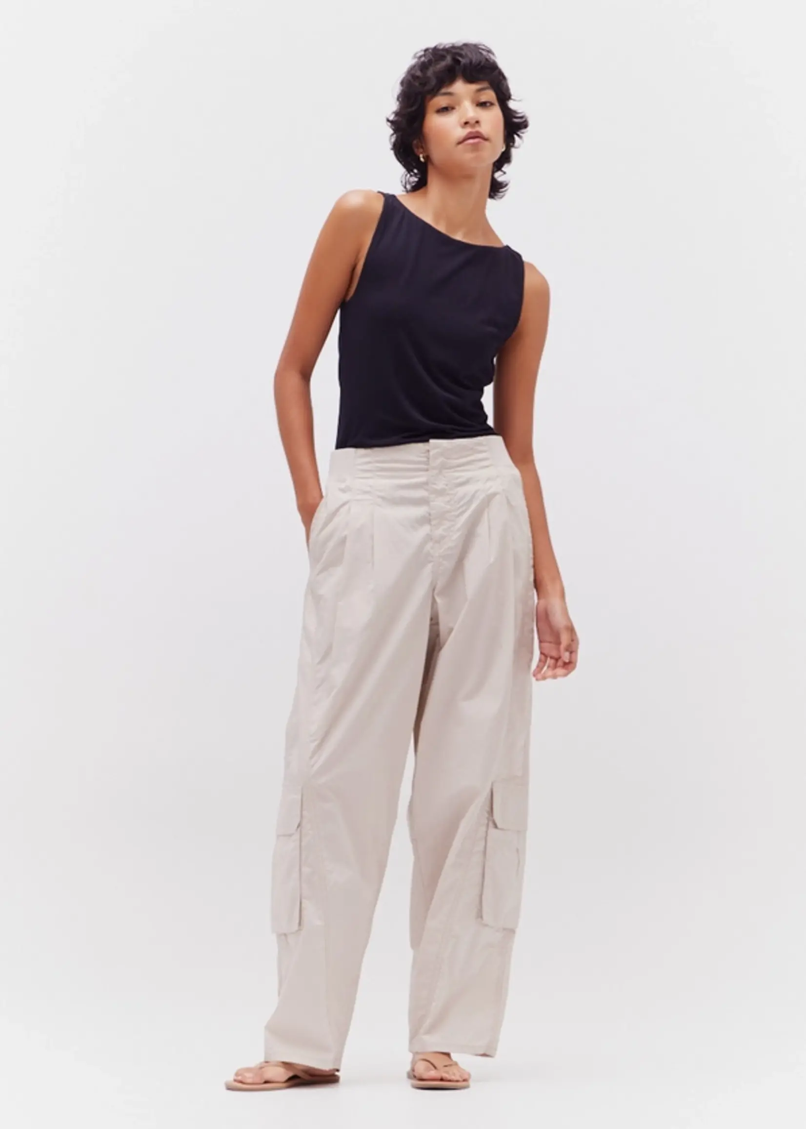 Grade & Gather Poplin Cargo Pants