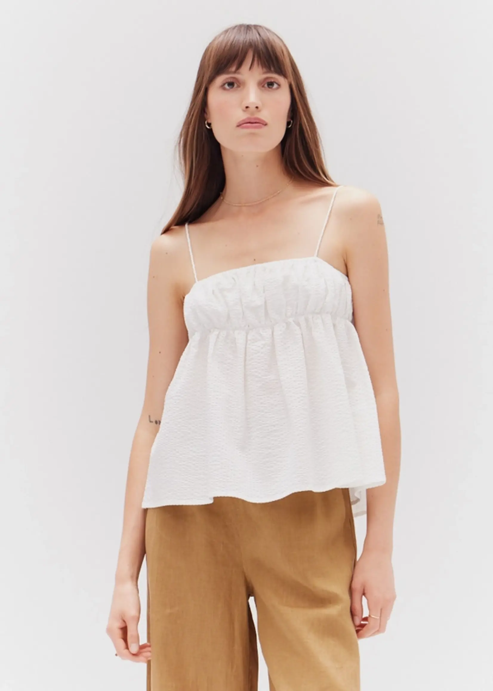 Grade & Gather Seesucker Cami Top