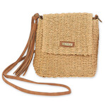 Sun N Sand Paperstraw Crossbody w/ Tassel