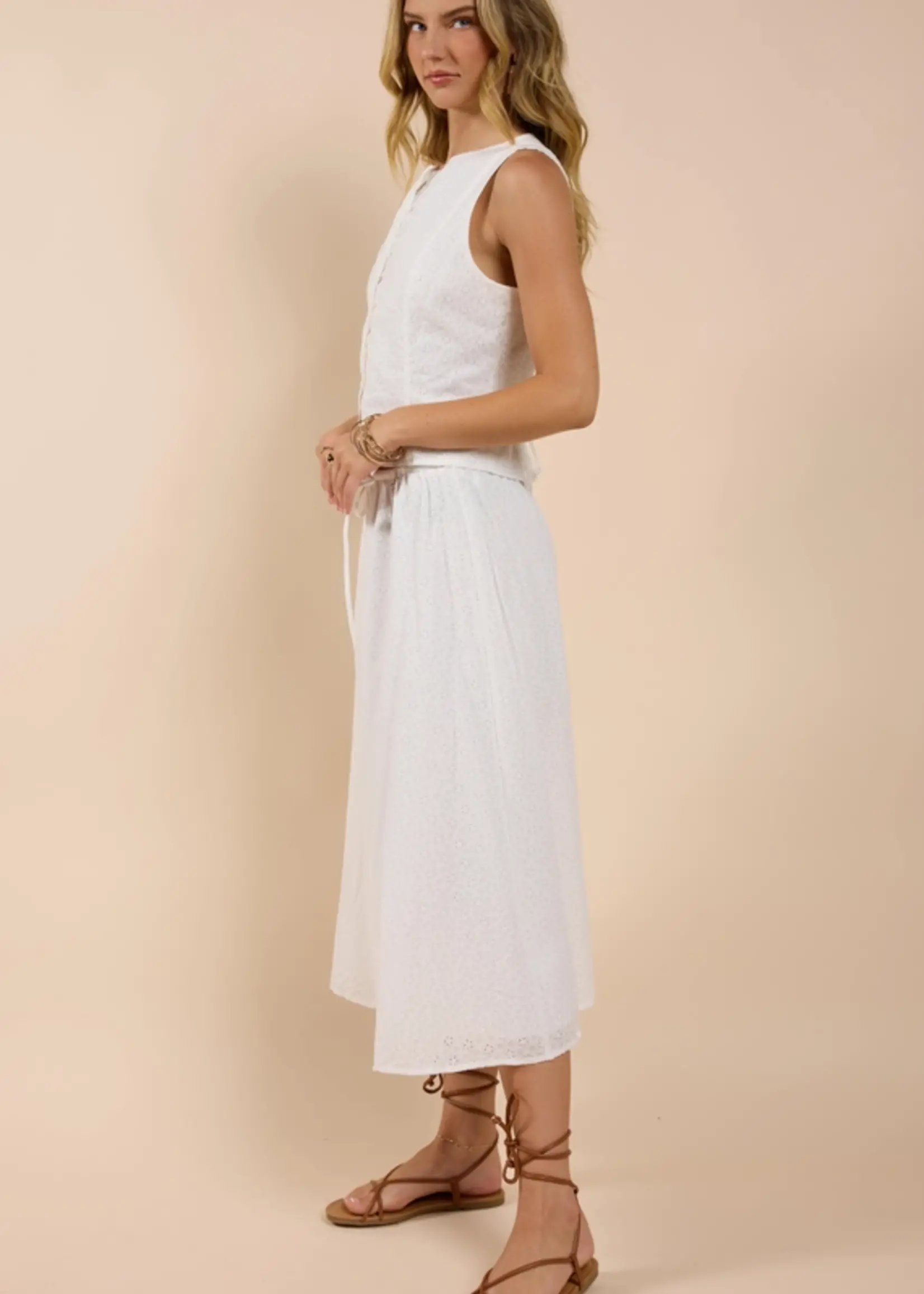 Sadie & Sage Sundream Eyelet Skirt