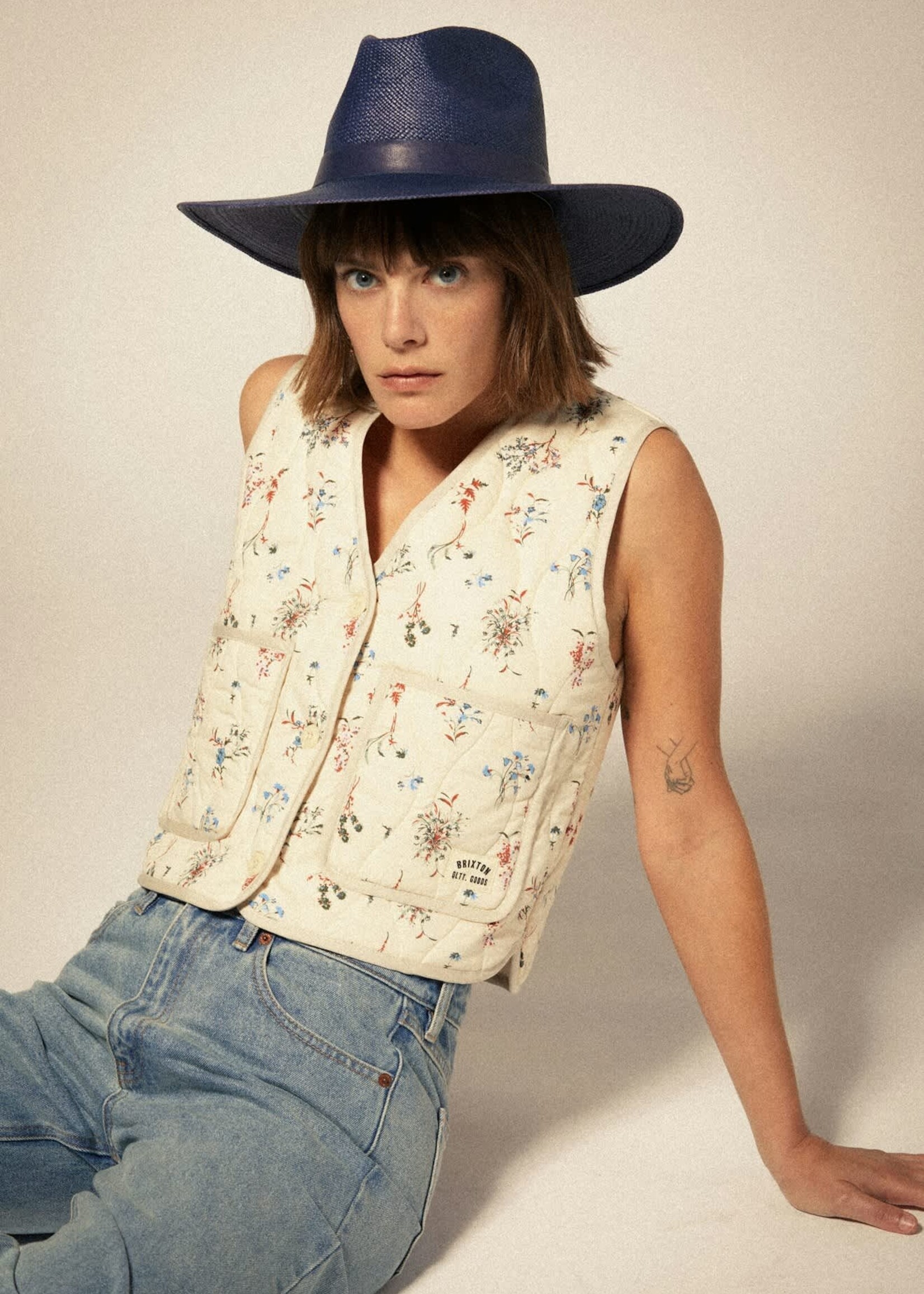 Brixton Field Floral Quilted Vest