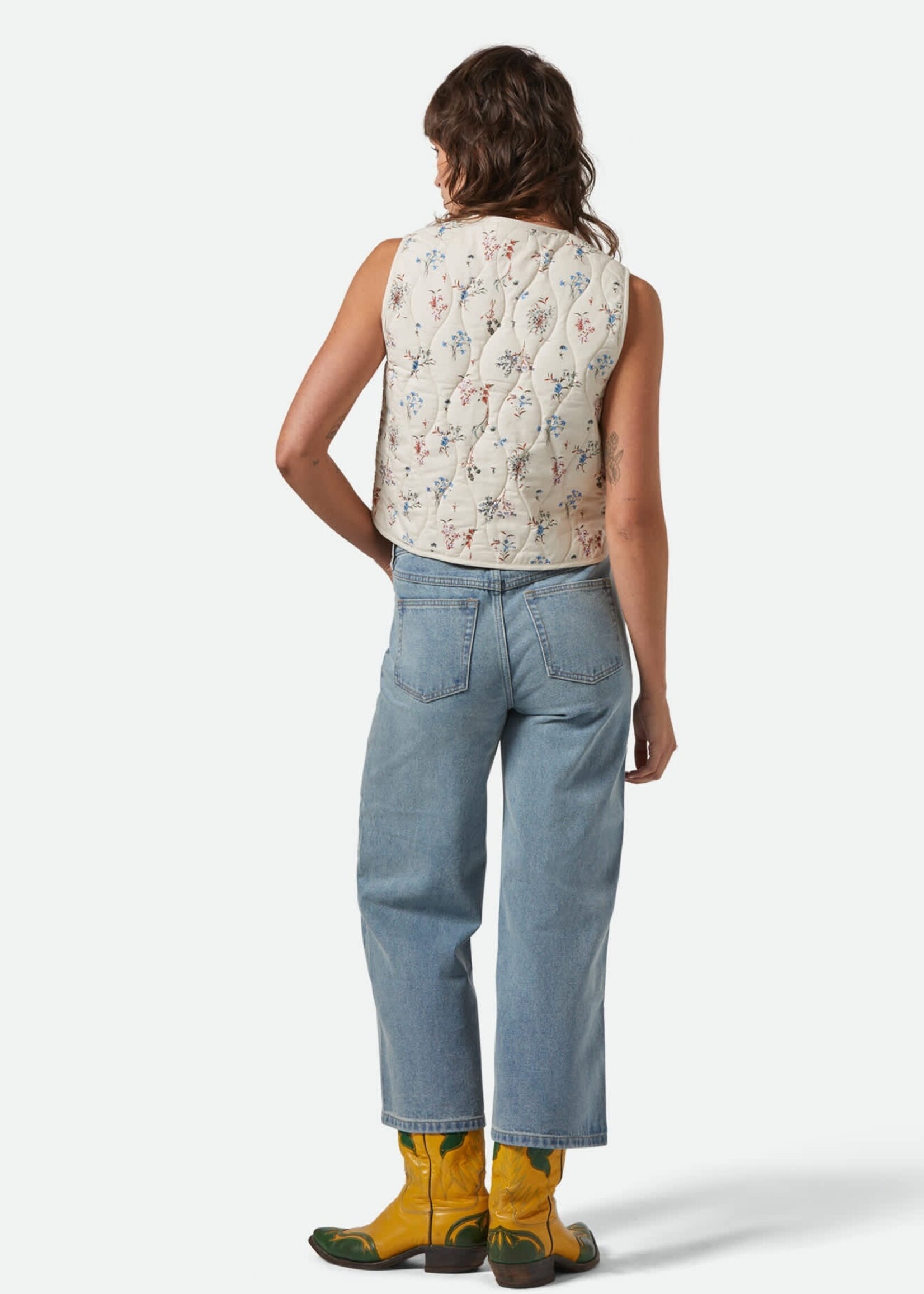 Brixton Field Floral Quilted Vest
